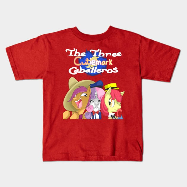 The Three Cutie Mark Caballeros! Kids T-Shirt by DandyBound